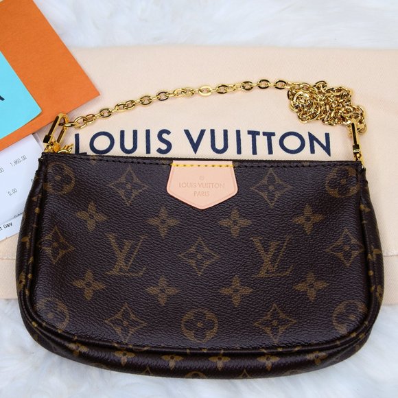 Louis Vuitton Handbags - LV MULTI POCHETTE MONOGRAM SMALL POUCH GOLD CHAIN